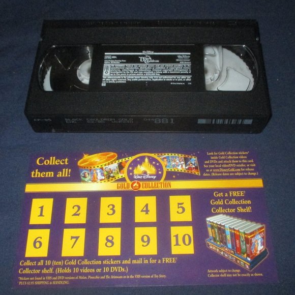 The Black Cauldron VHS Walt Disney Gold Collection Original Vintage w/ Clamshell - Picture 5 of 6